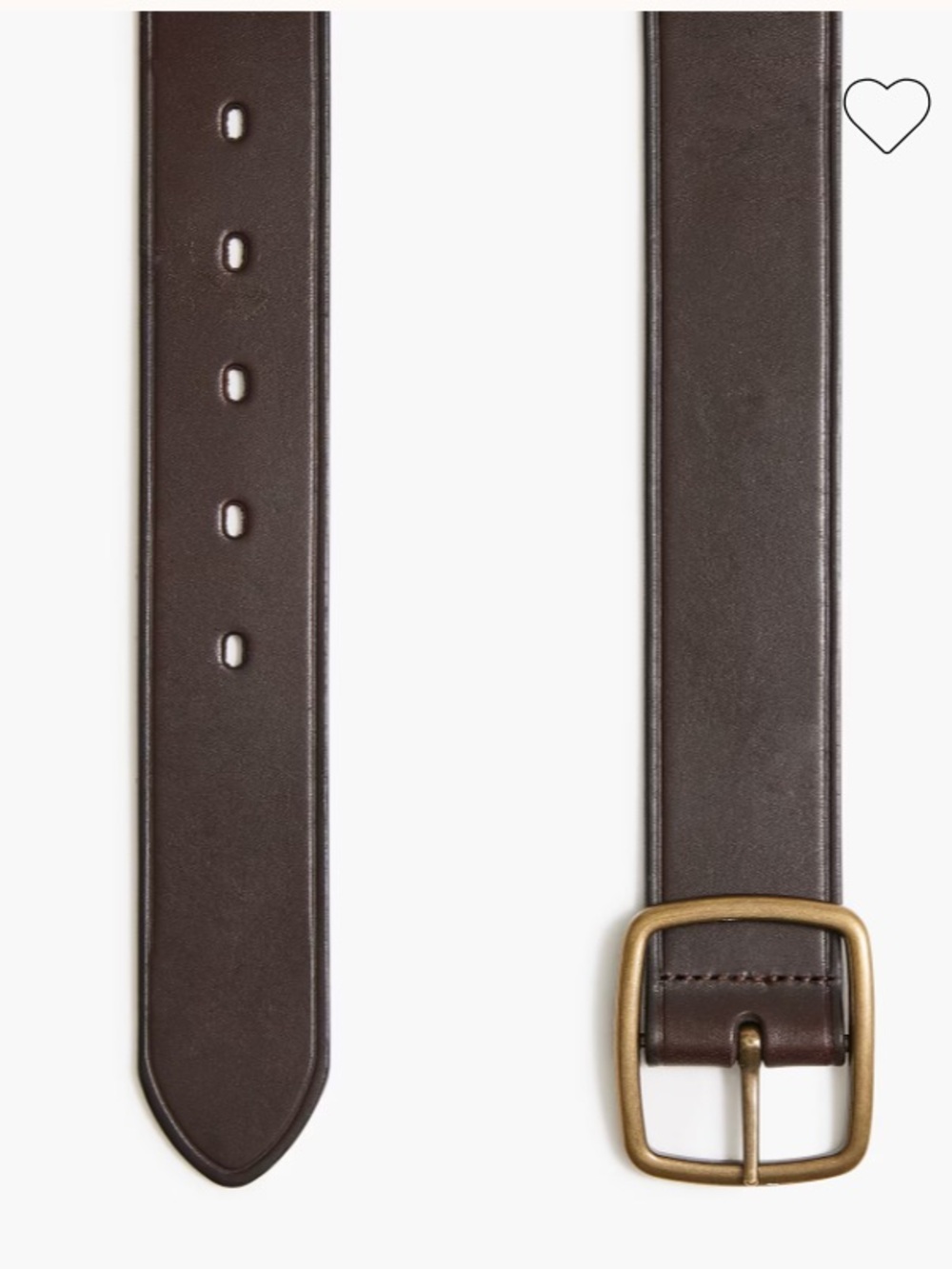J crew Wide leather belt dark brown 36 - Picture 2 of 4